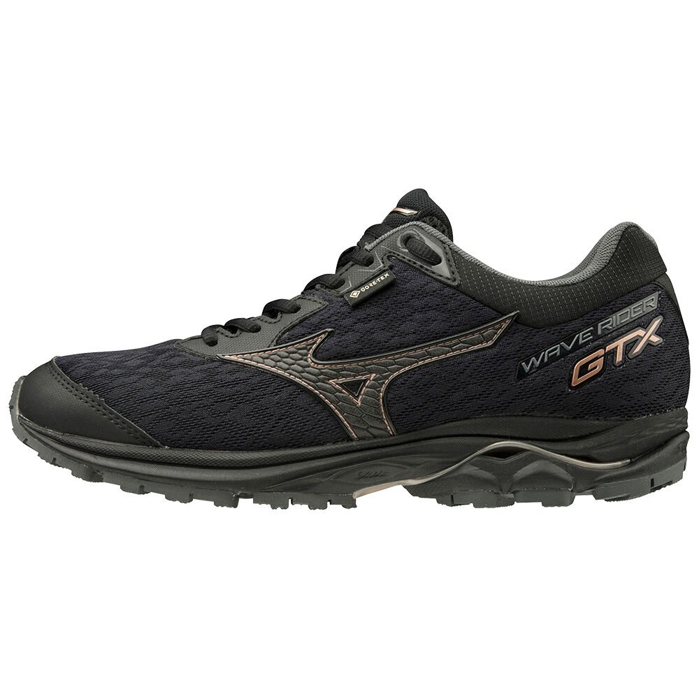 Mizuno Women's Trail Running Shoes WAVE RIDER GTX Black - EIZVQYG-89